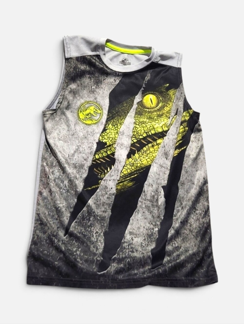 Youth- Jurassic Park Sleeveless Gray shirt